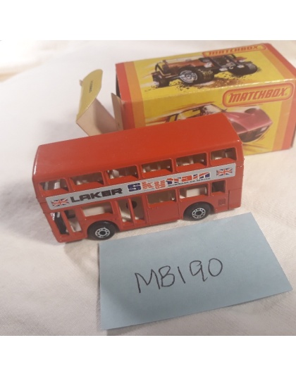 Matchbox Superfast #17 - London Bus - 1981 Lesney England - NOS - Mint in Box