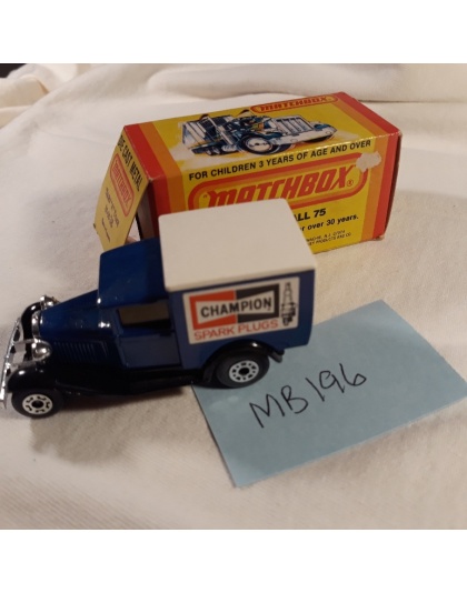 Matchbox Superfast #38 - Model A Truck - Champion Spark Plugs - Made in England - Lesney Products 1979 - NOS - Mint in Box