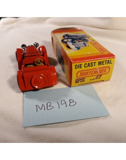 Matchbox Superfast #47 - Jaguar SS 100 - Lesney England 1982 - NOS - Mint in Box