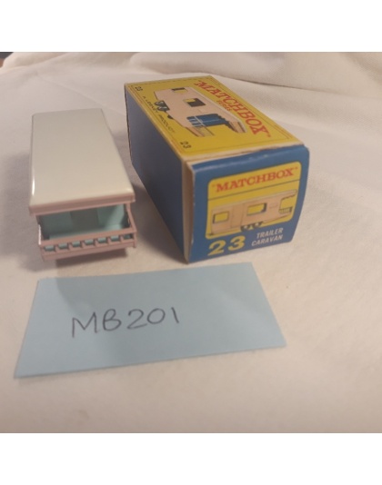 Vintage MATCHBOX Lesney #23 - Trailer Caravan - NOS - Mint in Box