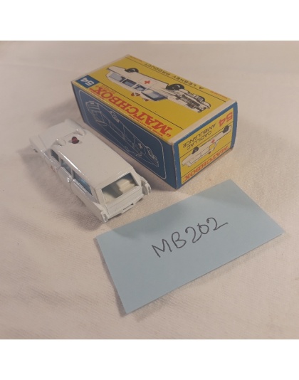 Vintage MATCHBOX Lesney #54 - Cadillac Ambulance - NOS - Mint in Box