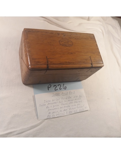 Singer Puzzle Box - will all singer attachments tools - patented 1889
