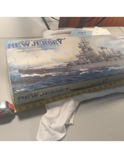 VTG Tamiya Kit 78005 1:350 U.S.S. New Jersey BB-62 Battleship NIB