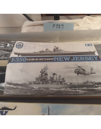 VTG Tamiya Kit 78005 1:350 U.S.S. New Jersey BB-62 Battleship NIB