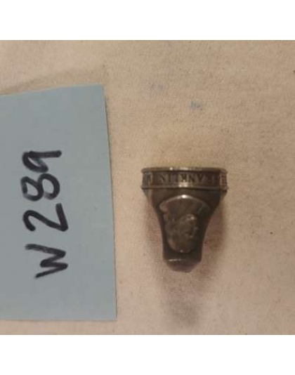 Franklin Mint Collectors Society Wax Stamp Metal Portrait Small 3/4" DIAMETER