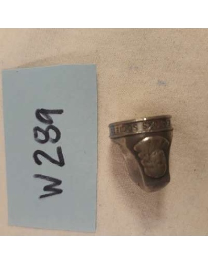 Franklin Mint Collectors Society Wax Stamp Metal Portrait Small 3/4" DIAMETER