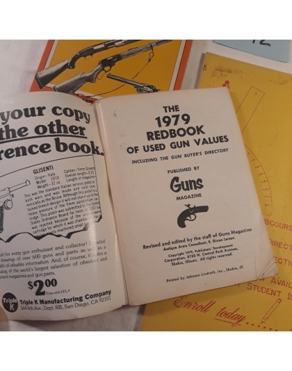 Lot of 3 books - old gun price books and Trends in Artillery for Instruction